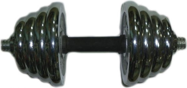 Гантель Cliff 20 LB 9 кг никель
