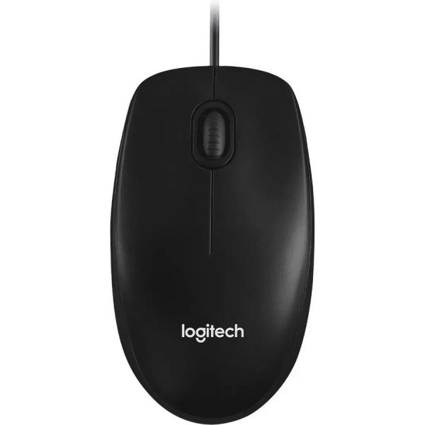 Мышь Logitech M100 оптическая, проводная, USB 1.1, черный [910-006765]