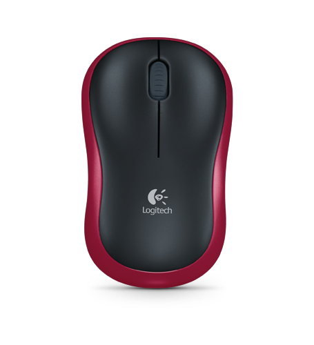 Мышь Logitech Wireless Mouse M185 USB Red